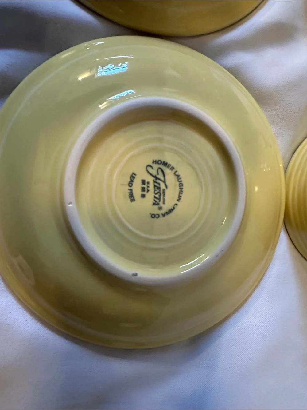 Homer Laughlin Fiesta Yellow Ceramic Set